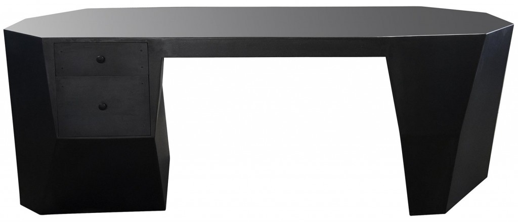 Noir Buxus Metal Desk