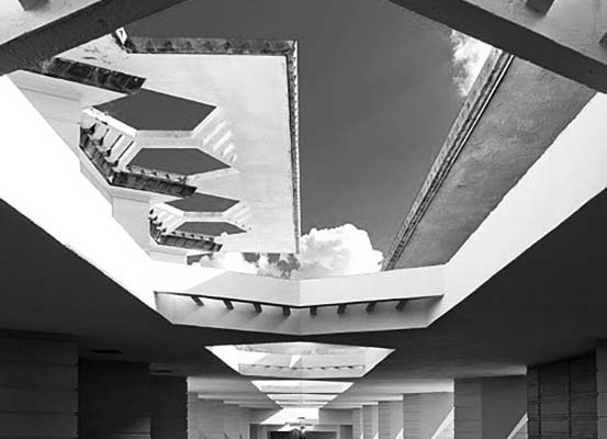 Florida Southern College Frank Lloyd Wright-b&w